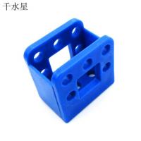 蓝色空心多孔方块 DIY小制作 拼装模型配件