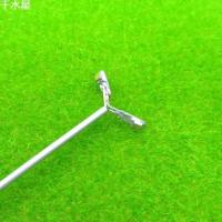 双头铜灯 DIY沙盘建筑模型材料模 1:300发光路灯 道路装饰灯摆件