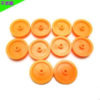 17*4*1.9橘黄色皮带轮 塑料皮带轮 DIY模型配件 同步带轮 10个