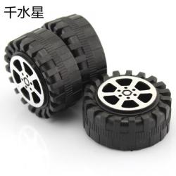 2*42mm塑料车轮 模型车轮 趣味diy手工制作材料配件 遥控...