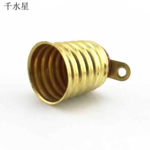 黄铜灯泡座 实验用小灯座 铜质灯座 科技小制作 科学实验电路材料