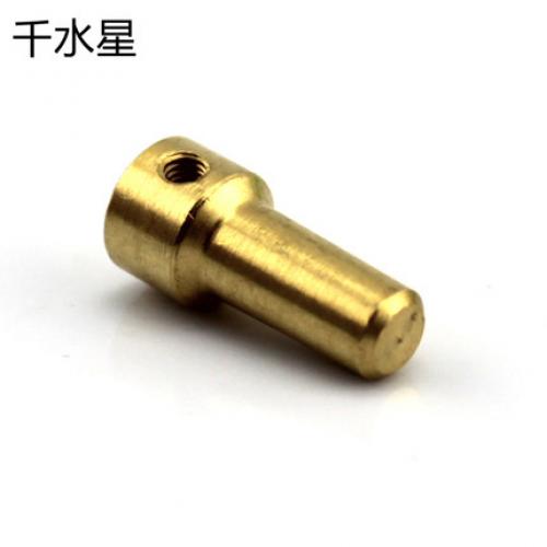 带顶丝铜钻夹塞JT0(2.3mm) 钻夹连杆 小电钻钻头配件 模型转换杆