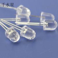 10mmLED白发 草帽led发光二极管高亮绿蓝红模型拼装材料 led灯珠