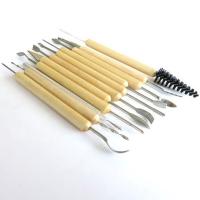11件精雕油泥工具包 软陶DIY模型制作配件手办雕刻刀雕塑工具套件