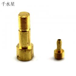微型小铜杆 铜轴铜杆铜接头铜螺母 转接头 DIY配件 带丝铜杆