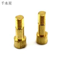 微型小铜杆 铜轴铜杆铜接头铜螺母 转接头 DIY配件 带丝铜杆