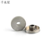 18mm圆形铝盖DIY配件 创客作品材料 模型制作圆片 带孔圆铝板