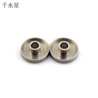 18mm圆形铝盖DIY配件 创客作品材料 模型制作圆片 带孔圆铝板