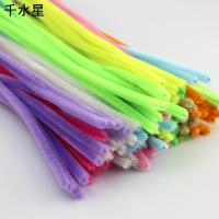 彩色混装扭扭棒(100根) 艺趣毛条毛根 DIY幼儿园手工 毛根绒条