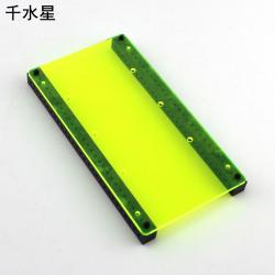 385水泵底座(绿色透明) 固定水泵架子水泵安装座 支架水冷 塑...