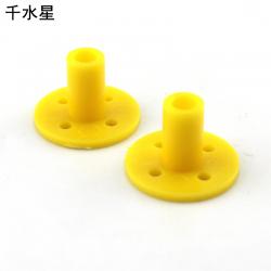 圆棒固定座(5mm) 塑料法兰盘 桦木棒DIY连接材料 联轴器 模型配件
