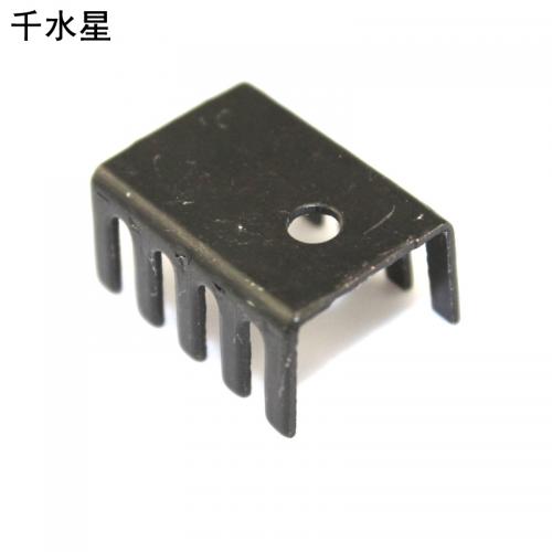 TO220三极管散热器散热片U型15*10*20MM散热片铝合金三极管等专用