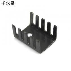 TO220三极管散热器散热片U型15*10*20MM散热片铝合金三极管等专用