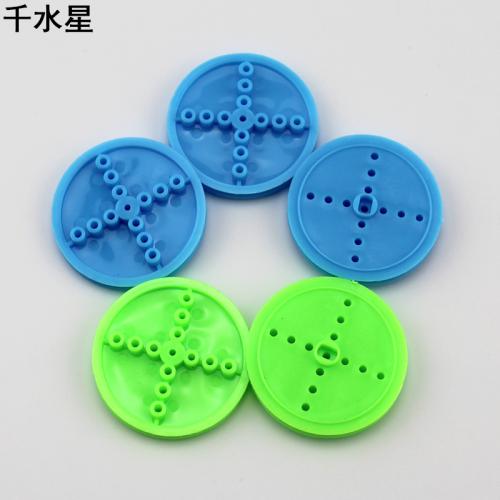 2*42mm皮带轮 D孔皮带轮TT马达车轮 DIY皮带传动小轮子塑料传动轮