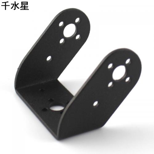 斜U支架 标准舵机支架 云台支架 机械手器人配件 铝合金模型diy