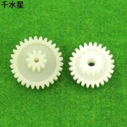 M1齿轮 12齿 30齿 塑料齿轮 DIY模型材料拼装26t齿轮减速台阶齿轮