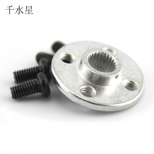 银色小号25T铝合金舵盘 迷你舵机固定件 机械臂配件 diy材料 圆盘