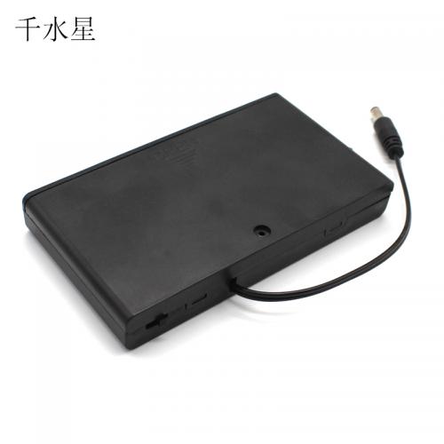 5号8节带盖带开关电池盒 DIY小制作模型12v电源盒 五号干电池串联