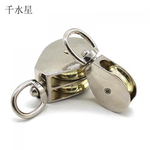 金属定滑轮（单轮） 动滑轮 滑轮组 皮带轮组 吊轮 起重轮 科技实验模型