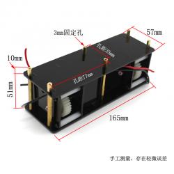 双出轴坦克减速电机箱 手工DIY拼装坦克模型减速箱动力配件 3mm轴