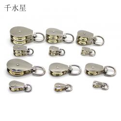 金属定滑轮（单轮） 动滑轮 滑轮组 皮带轮组 吊轮 起重轮 科技实验模型