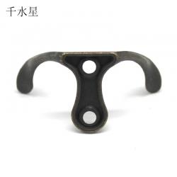 山字型复古双钩 模型挂钩DIY拼装配件 仿古复古青铜色装饰品