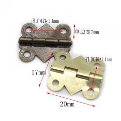 蝴蝶小合页 花边迷你小合叶180度折叠铰链中式仿古模型合页门配件