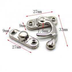 模型左钩右钩 小号牛角钩扣复古搭扣插销 DIY仿古模型锁扣配件