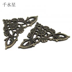 仿古锌合金镂空平面边角 DIY复古木盒保护包角模型装饰仿古配件