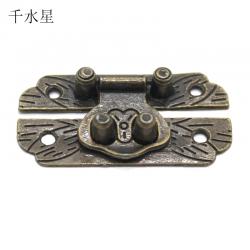 复古面板锁扣 面板箱扣搭扣五金配件DIY木盒仿古物件模型合金配件
