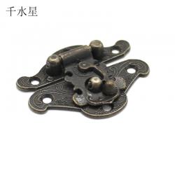 复古云型锁扣 自制木箱材料储物箱仿古锁扣搭扣 DIY模型装饰配件