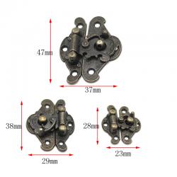 复古云型锁扣 自制木箱材料储物箱仿古锁扣搭扣 DIY模型装饰配件