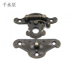 复古云型锁扣 自制木箱材料储物箱仿古锁扣搭扣 DIY模型装饰配件