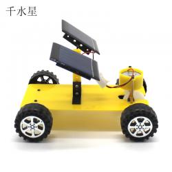 双电池板太阳能小车1号 光能转换手工模型玩具 DIY创客培训套件