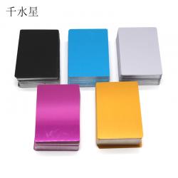 彩色铝合金片 激光打标雕刻调试金属名片制作材料 隔离板 热转印 100片