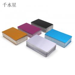 彩色铝合金片 激光打标雕刻调试金属名片制作材料 隔离板 热转印 100片