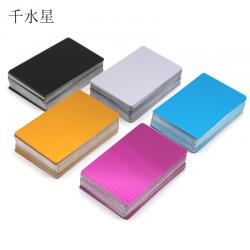 彩色铝合金片 激光打标雕刻调试金属名片制作材料 隔离板 热转印 100片