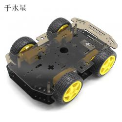 R1小车 DIY机器人制作 智能巡线小车 四驱车拼装底盘 模型玩...