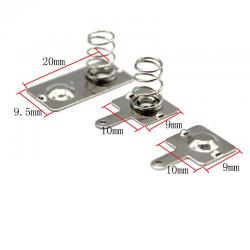 7号电池盒弹簧片 自制电源1节2节电池盒配件 金属连接片DIY串联 1套3个