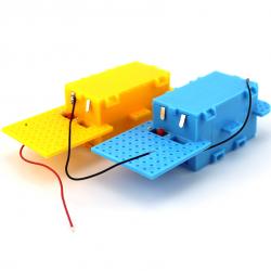 三合一多功能电池盒DIY塑料玩具车配件3/4.5V输出 带线开关盖5号