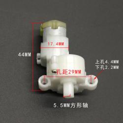 白色齿轮箱130减速电机 正反转方轴 DIY手工玩具模型科技小制作