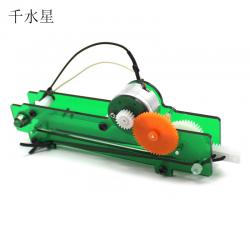 齿条拉力发电机(带灯) 简易动能转换电能科技小制作 DIY实验套件