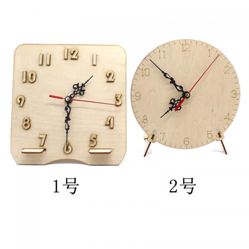 DIY手工木质钟表1号