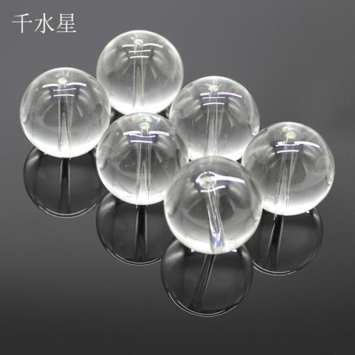 带孔25mm玻璃球(透明)