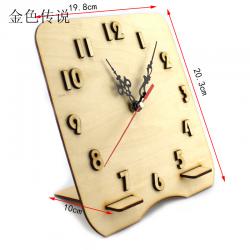 DIY手工木质钟表1号