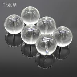 带孔25mm玻璃球(透明)