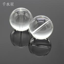 带孔25mm玻璃球(透明)