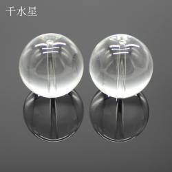带孔25mm玻璃球(透明)