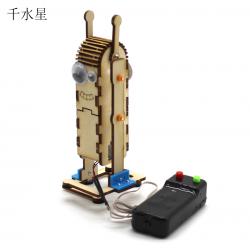 DIY线控大眼睛机器人(木质)