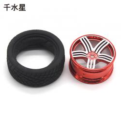 65mm铝合金车轮 模型车轮 遥控车改造件 DIY升级1:10金属车轮